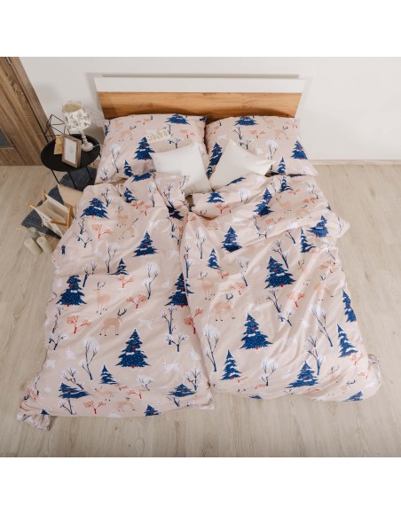 Lenjerie de pat de Crăciun din bumbac Frostelle EMI