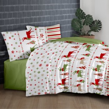 Cearșafuri de Crăciun din bumbac Merris EMI