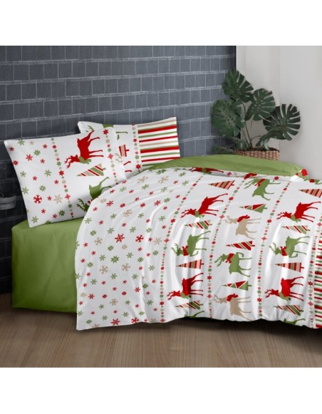 Lenjerie de pat de Crăciun din bumbac Merris EMI