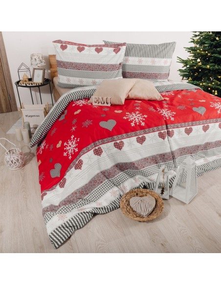 Lenjerie de pat din bumbac de Crăciun Liana EMI