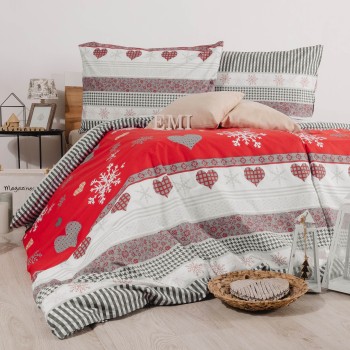 Lenjerie de pat din bumbac de Crăciun Liana EMI