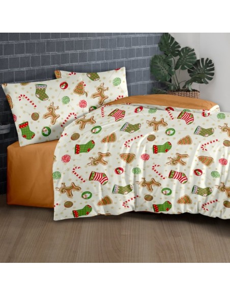 Lenjerie de pat de Crăciun din bumbac Noel EMI