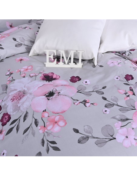 Lenjerie de pat din flanel Nelly gri EMI