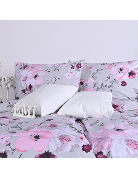 Lenjerie de pat din flanel Nelly gri EMI