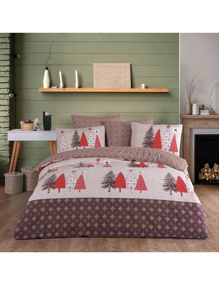 Flanel Christmas Lenjerie de Pat Natale EMI