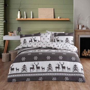 Lenjerie de pat Flannel Christmas Renne EMI