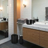 Set de accesorii pentru baie Levi negru EMI