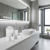 Set de accesorii pentru baie Levi alb EMI