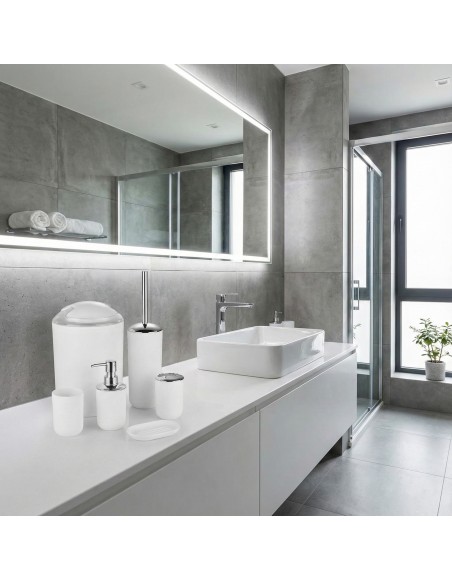 Set de accesorii pentru baie Levi alb EMI