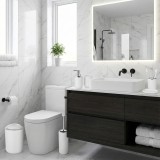 Set de accesorii pentru baie Levi alb EMI