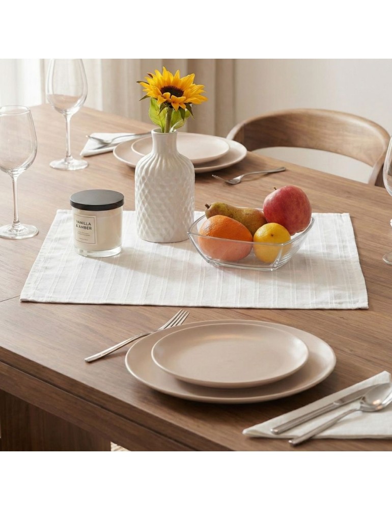 Față de masă 40x40 alb Eden EMI