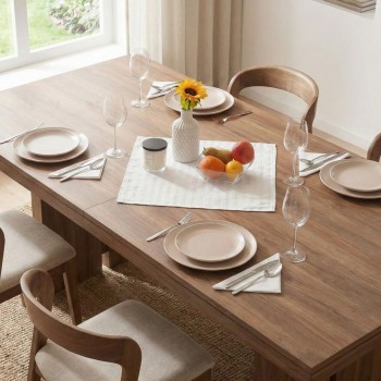 Față de masă 40x40 alb Eden EMI