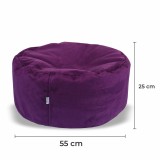 Geantă de canapea din piele de căprioară violet EMI