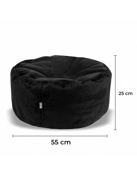 EMI negru lazy-back canapea sac