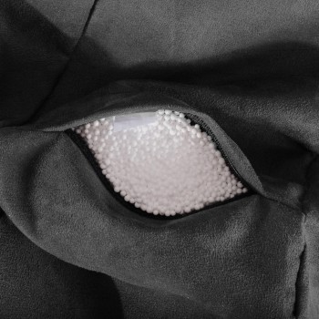 EMI negru lazy-back canapea sac