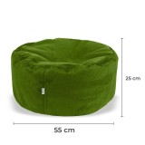 Geantă pentru scaun din piele de căprioară verde EMI
