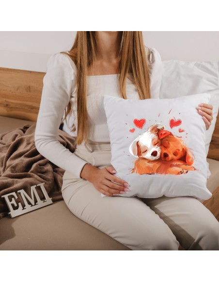 Pernă decorativă Puppy Love 40x40 cm EMI