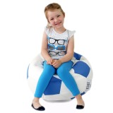 Seat sac mingea de fotbal mici alb și albastru EMI