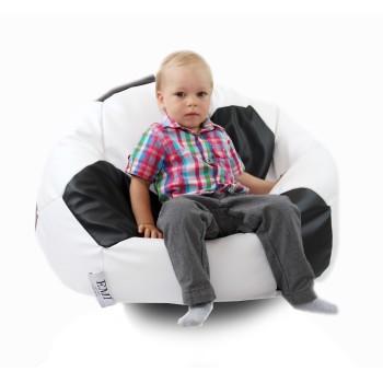 Seating sac mingea de fotbal mici alb-negru EMI