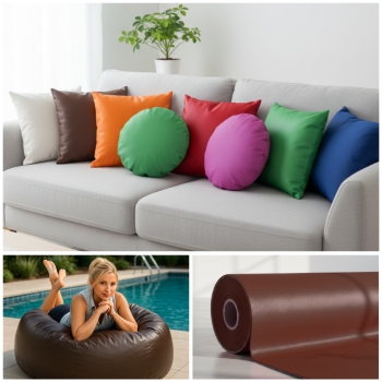 Metráž piele ecologică maro EMI