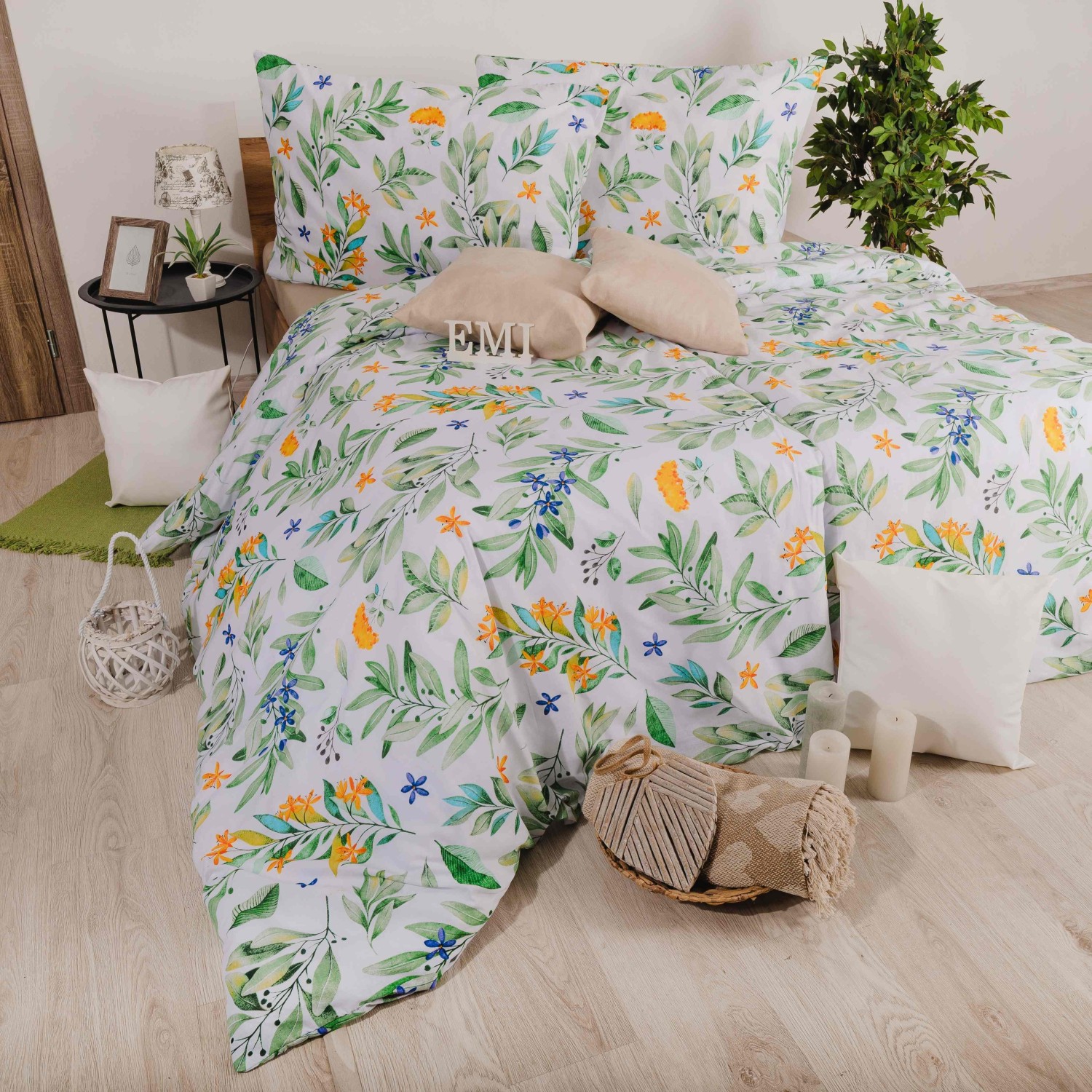 lenjerie_bumbac_deluxe_eliza_tonuri_verde_portocaliu_albastru