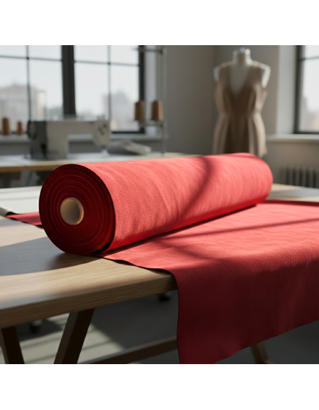 Material_eco_suede_roșu_vibrant