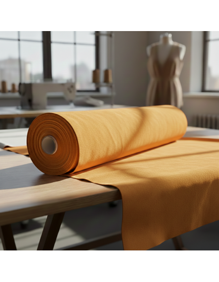 Catifea_sintetică_nuanță_portocalie