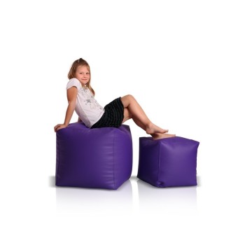 Scaun sac taburet mare violet EMI