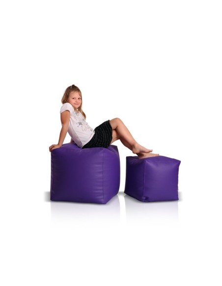 Scaun sac taburet mare violet EMI