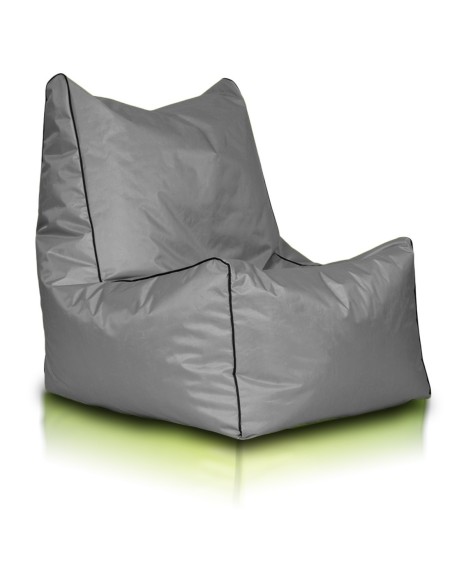 Sedací vak stolička nylonová sivá