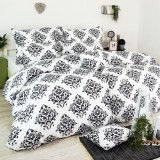 lenjerie_pat_alb_negru_bumbac_100_deluxe_emi