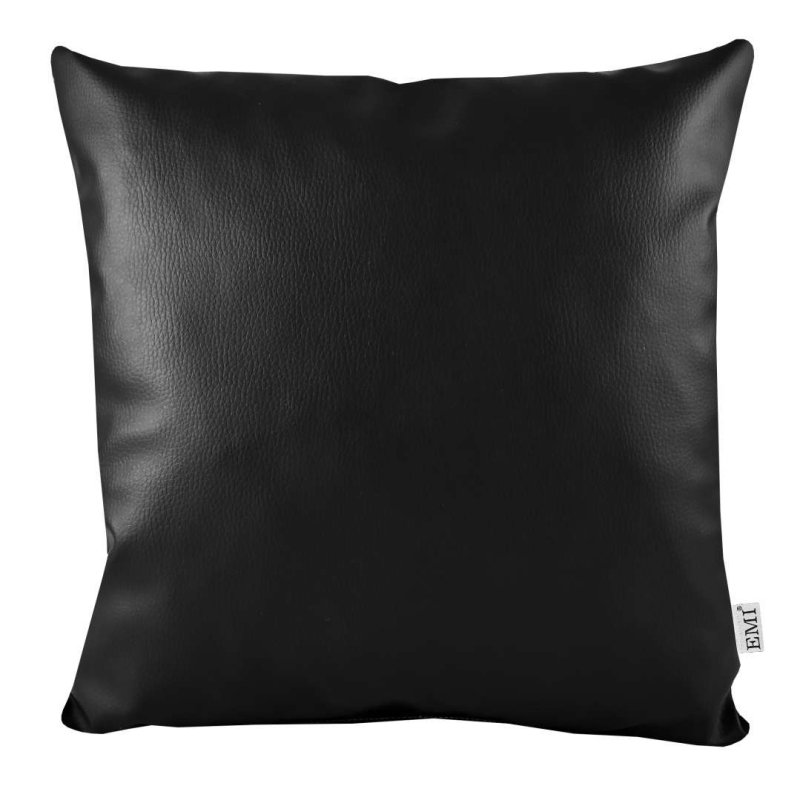 Moderné bývanie cierny dekorativny vankus ekokoza