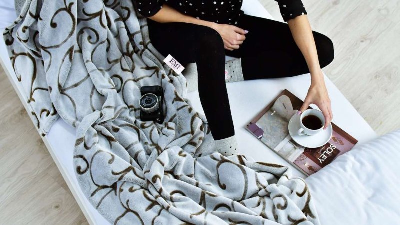 vzorovaná deka z mikrovlákna 150 x 200