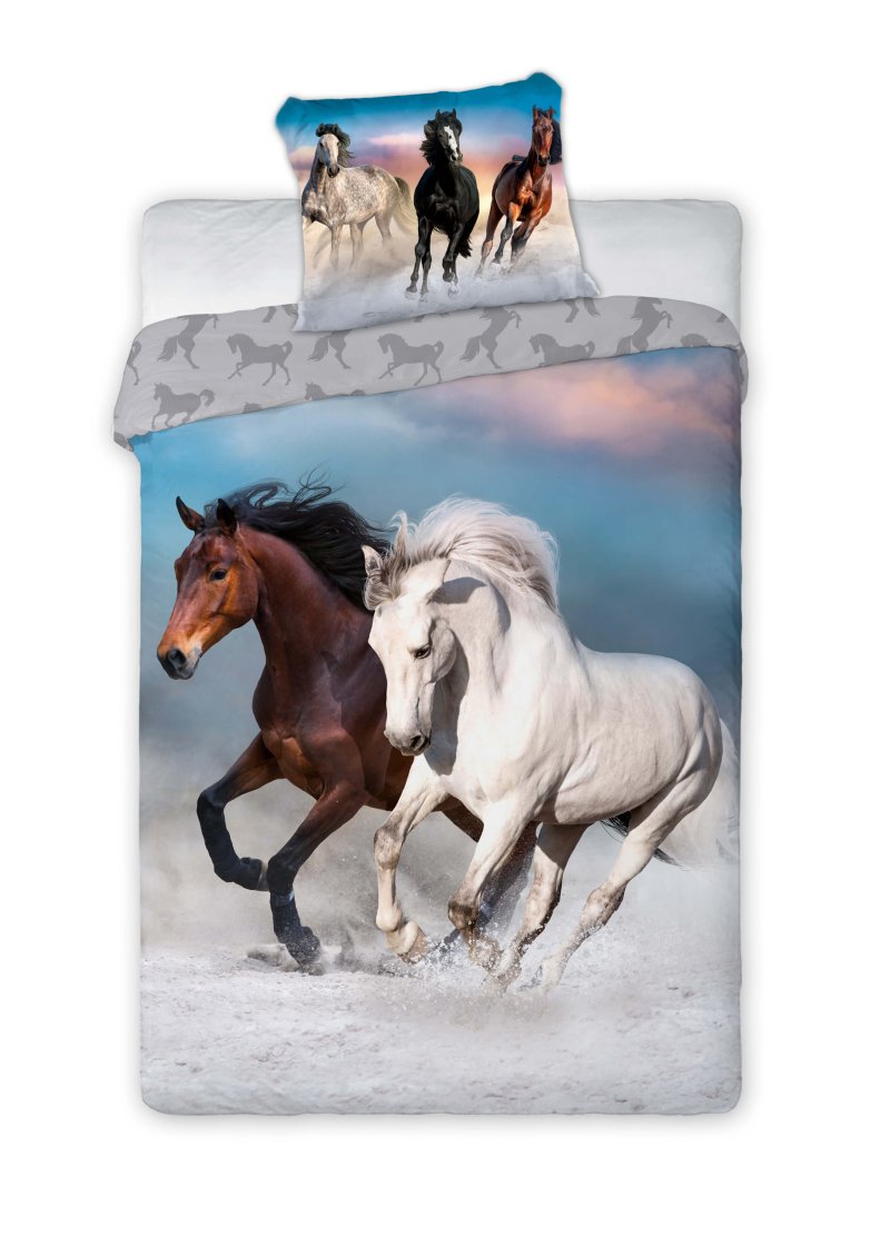 Bavlnene obliecky s konmi