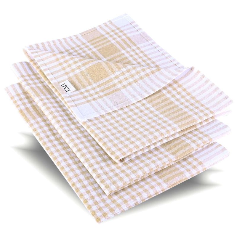 hnedé bavlnené utierky na riad