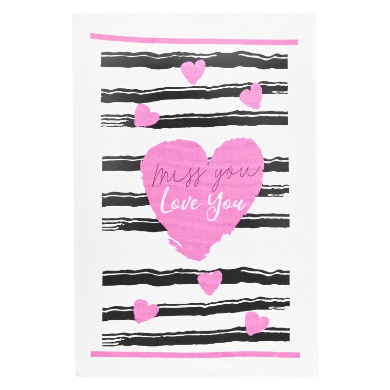 kuchynské utierky so srdiečkami