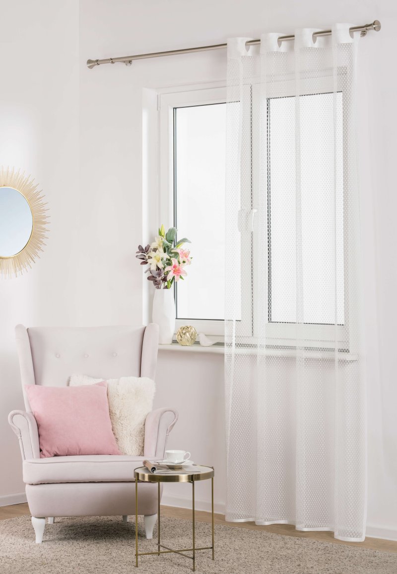 biela záclona rozmer 140 x 250