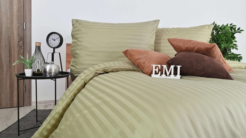 Hnedo olivove damaskove obliecky