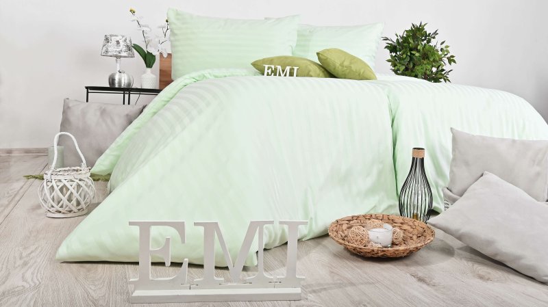 zelené damaškové obliečky