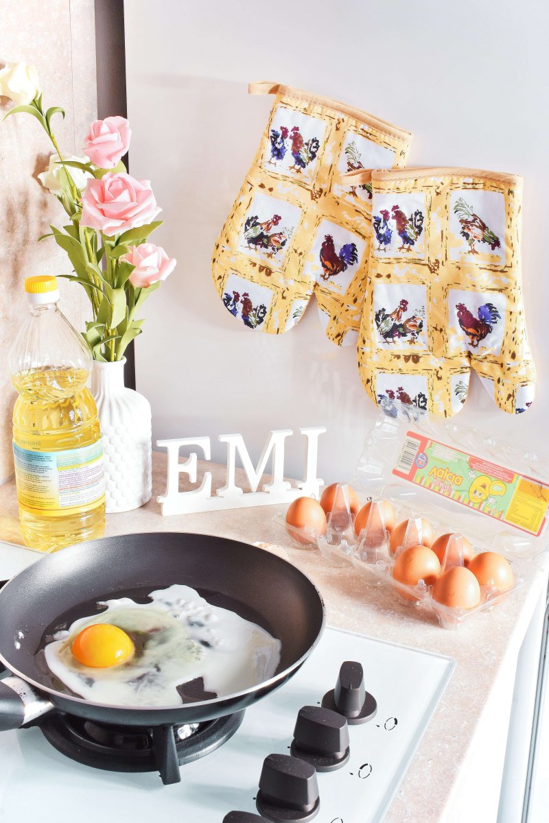 kuchynská rukavica hnedá