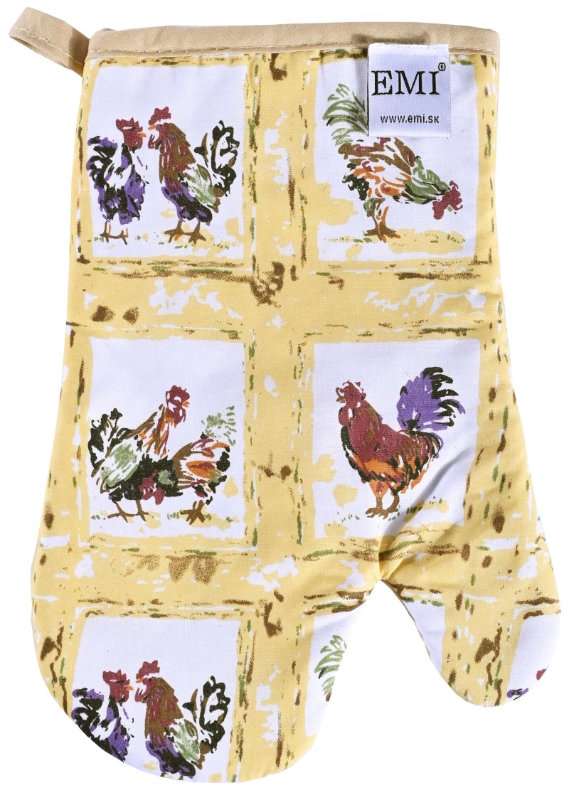 kuchynská rukavica so vzorom