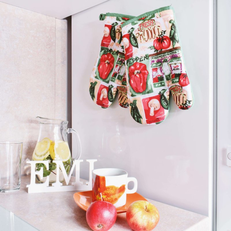 kuchynská rukavica s magnetom