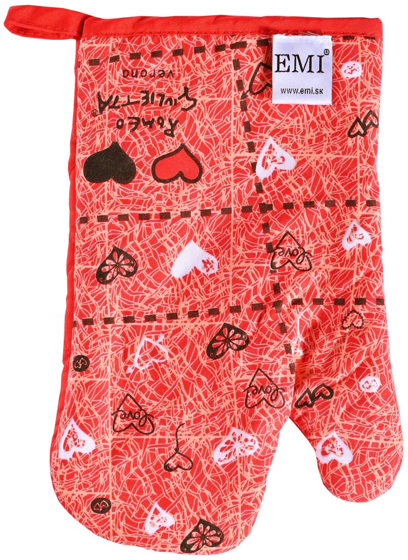 kuchynská rukavica srdce