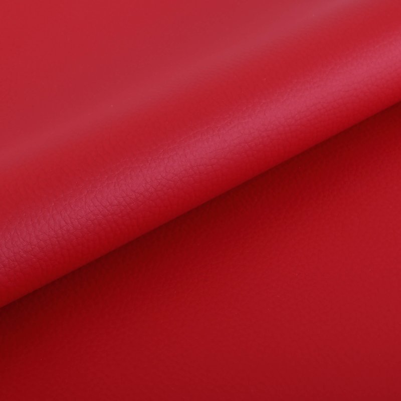 ekokoža v červenej farbe