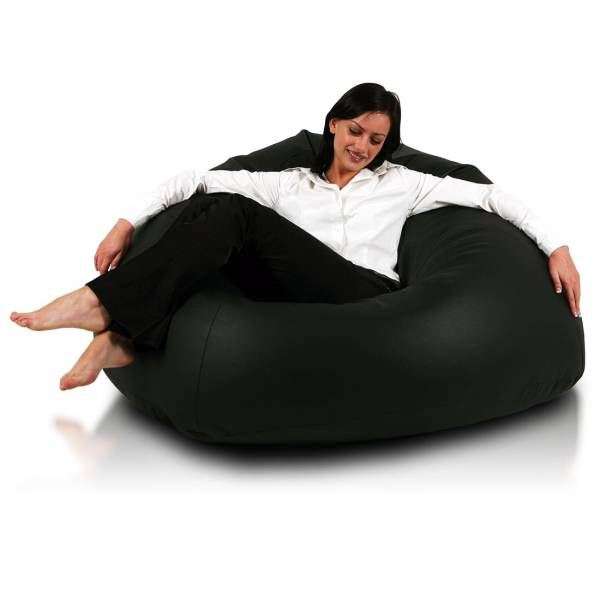 čierny sedaci vak z ekokoze