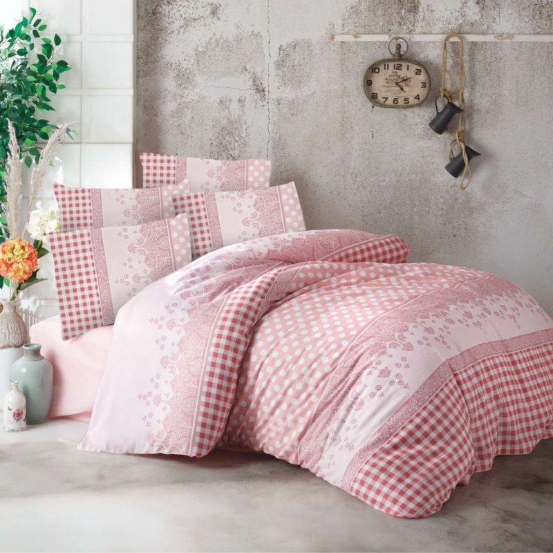 ruzove bavlnene obliecky