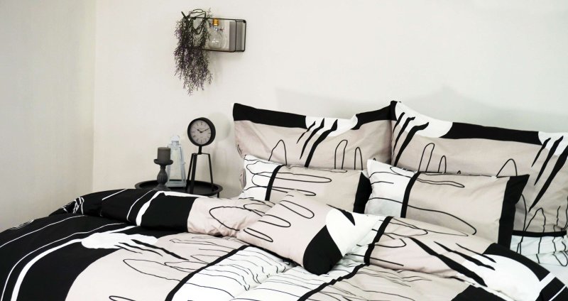 bielocierne bavlnene obliecky