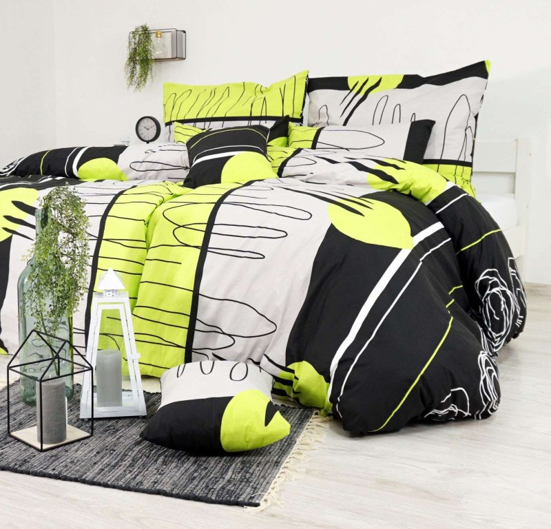 zelene postelne obliecky