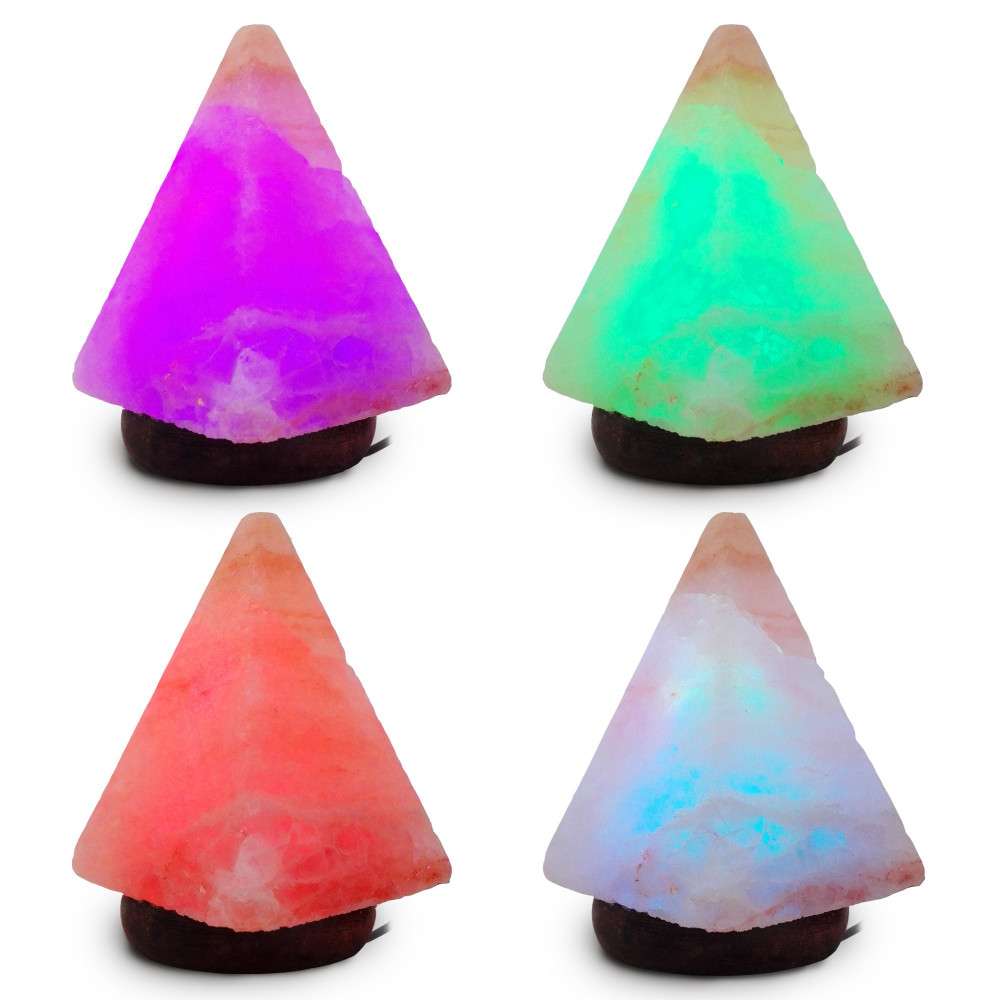 Soľné lampy Pyramída