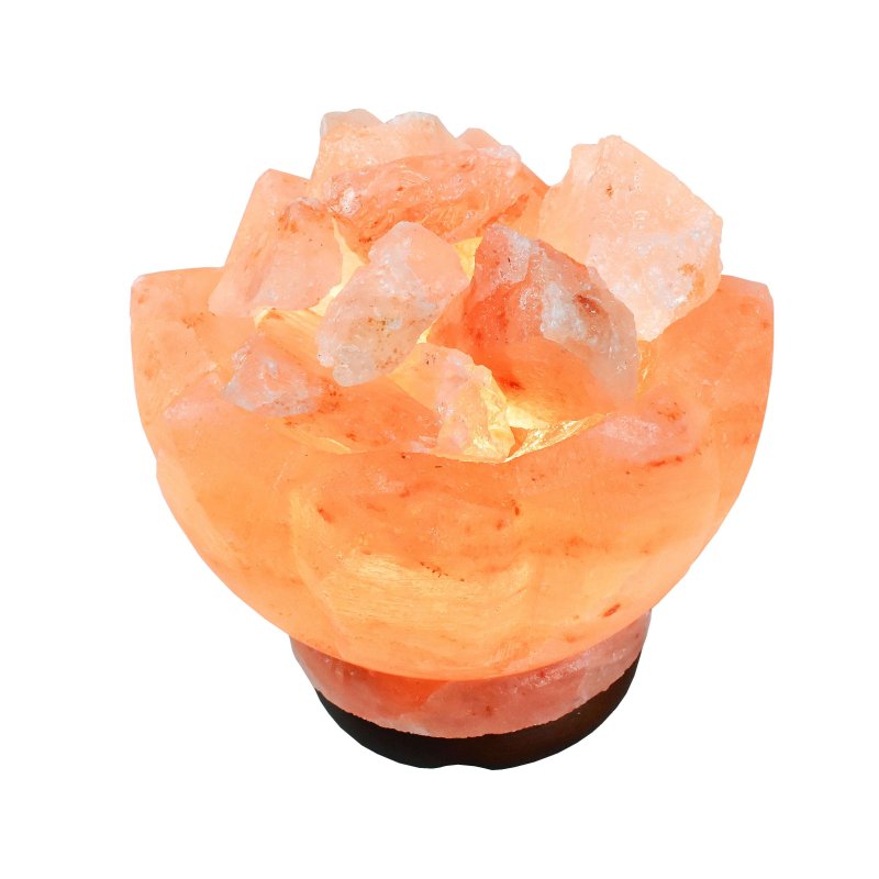 Soľná lampa ruža